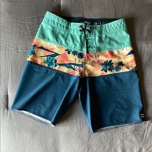 Billabong Boys Multicolor Board Shorts Size 25